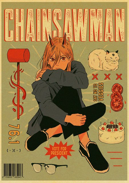 Chainsaw Man Ensky Character Poster Collection